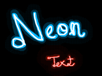 Neon Text