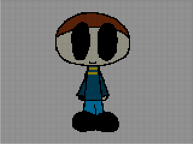 Pixel Brian (With Grid)