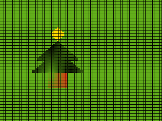 Pixel christmas tree