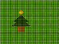Pixel christmas tree