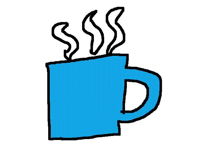 Steam and color coffe