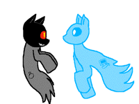Sanction and Bluescreen Ponies