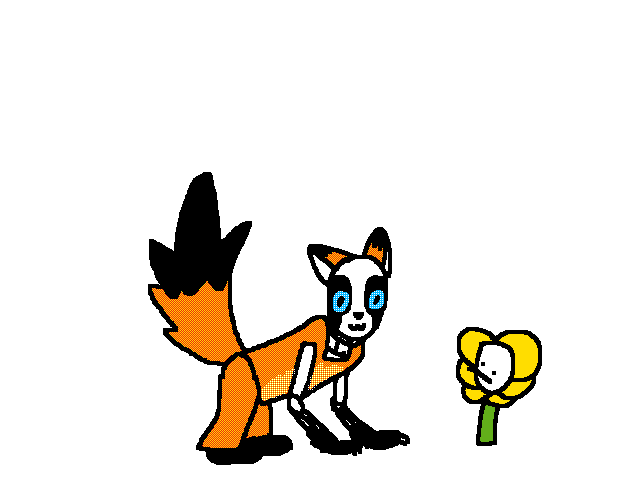 Flowey meets Fox! Gaster