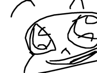 my style involves floating eyebrows on skeletons