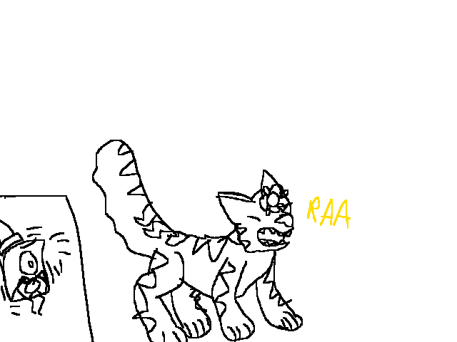 big house cat (iT WAS TOO BRIGHT I DIDNT SEE
