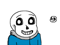 sans drawn in a different style
