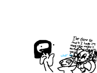 "Can't, wouldn't. Why?" -inhale-