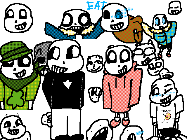 a page of sans