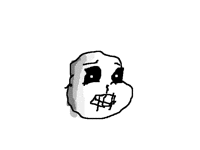 I drew it with my nose