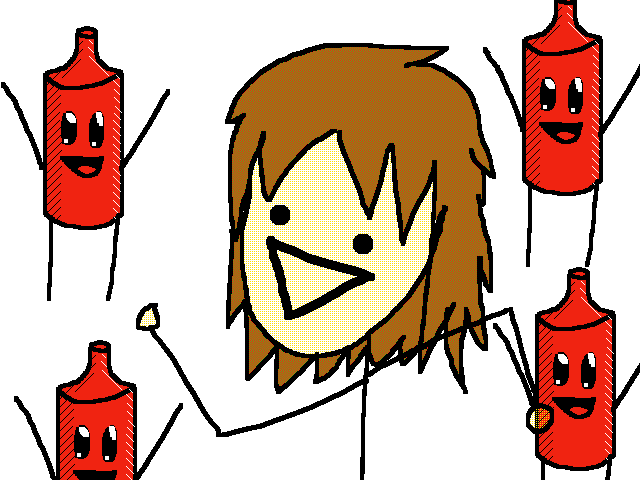 I drank ketchup! I'm a dewb!