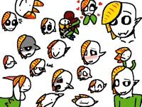 a page of flowey