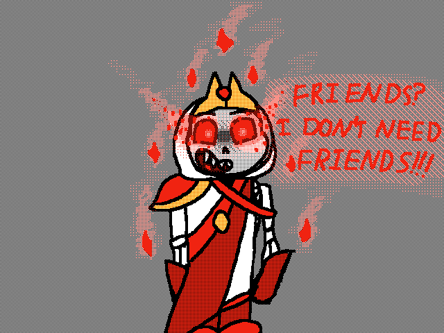 he woke up with a papercut cuz hes edgy