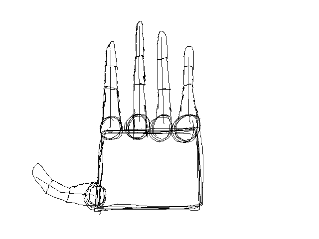 Sketched hand