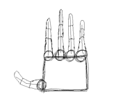 Sketched hand