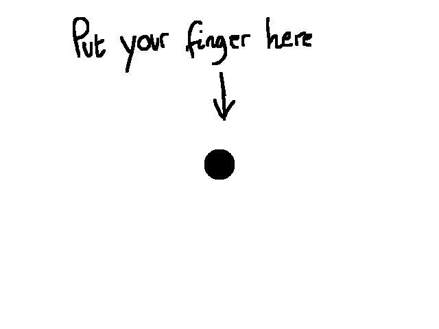 Put your finger here