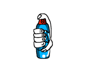 Spray paint (Red)