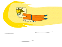Goku hits vegeta