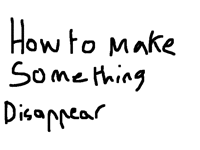 Disappearing tutorial