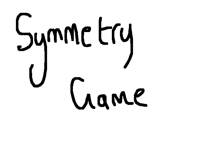 Symmetry game (rules in comments)