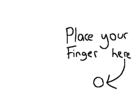 Place your finger here