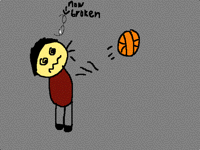 I got Hit by a basketball