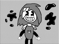 "betty" and the ink machine
