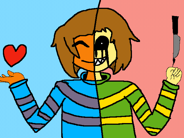 Undertale Fan Art (Frisk and Chara)