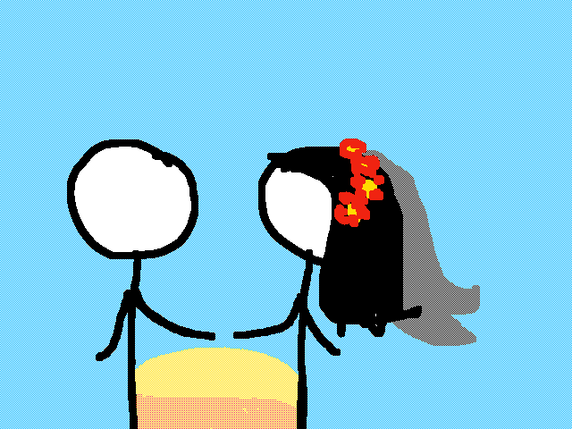 Stick man got married