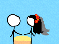 Stick man got married