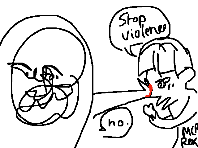 "Violence is inevitable" 4 angl