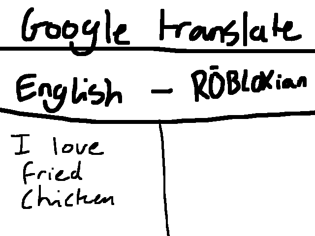 Google translate needs a RŌBLOXian setting