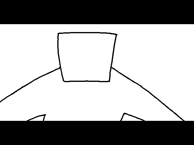 Big guy swats little guy