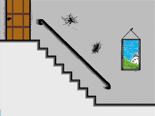 Falling down the stairs