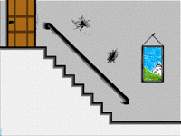 Falling down the stairs