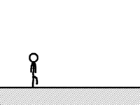Stickman walking