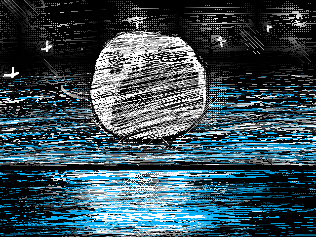 "The moon"3/4