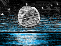 "The moon"3/4