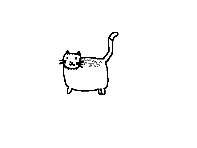 Cat and his tail moveing