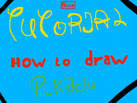 Tutorial : how to draw Pikachu