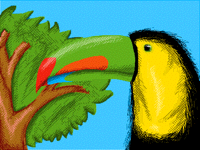 Realistic Toucan