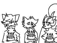 three cakes