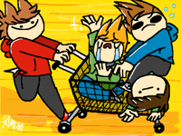 Mad cart riders (eddsworld bcuz yes)