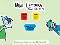 Mini Letters for PFPs (Downloadable)