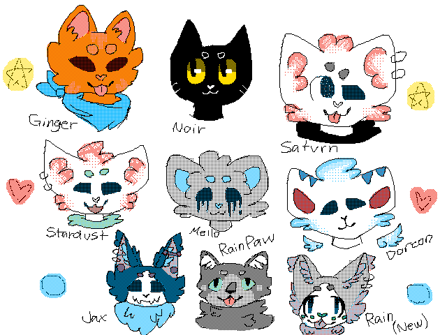 Headshots:) || all my oc's(this far)