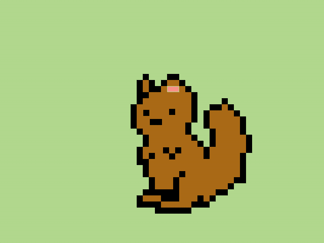 Pixel squirrel