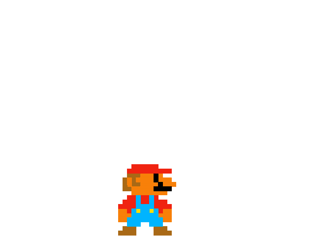 First pixel art Mario