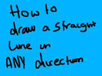 How to draw a perfect straight line 100%