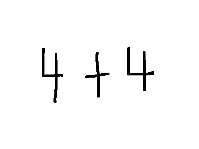 4+4