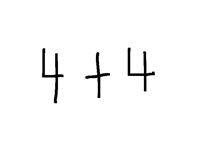 4+4