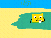 sponge sinks while drinking